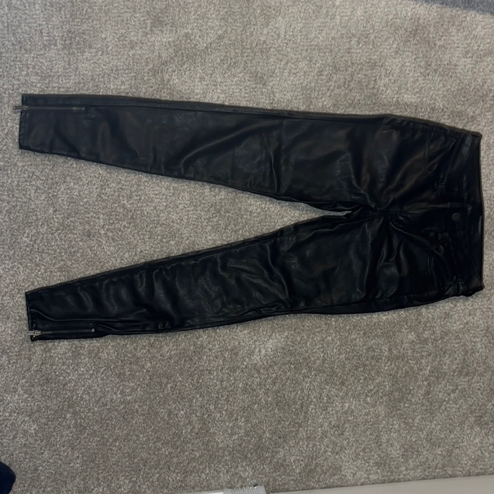 Black Pleather Pants from American Eagle